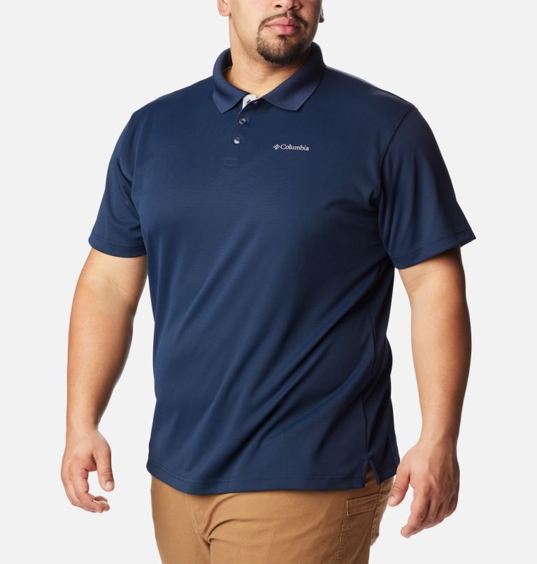 Tricouri Polo Columbia Utilizer Barbati Bleumarin | Plus Size TD071Z9SA